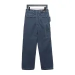 Dior x Stone Island joint 24Fw pocket Dior island logo work Jeans-gray blue 2