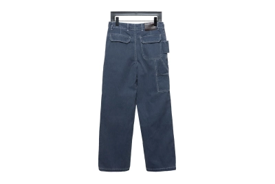 Dior x Stone Island joint 24Fw pocket Dior island logo work Jeans-gray blue 2 02