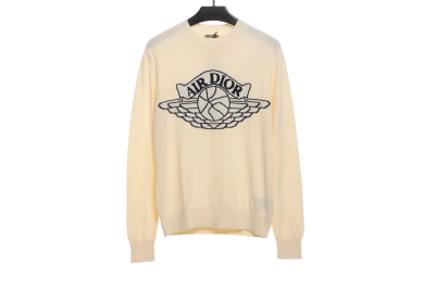 Jordan Dior joint logo jacquard sweater 1 01