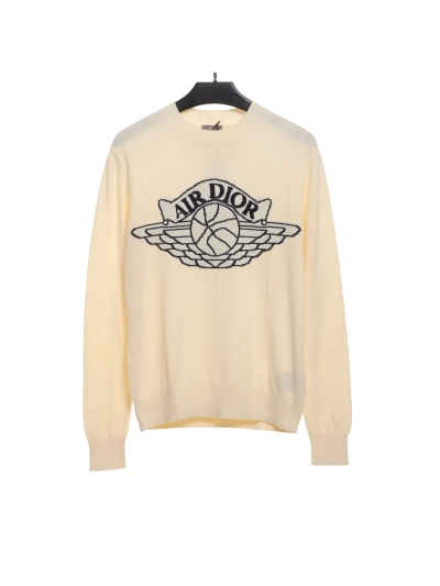 Jordan Dior joint logo jacquard sweater 1 01