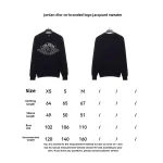 Jordan Dior joint logo jacquard sweater 2