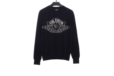 Jordan Dior joint logo jacquard sweater 2 01