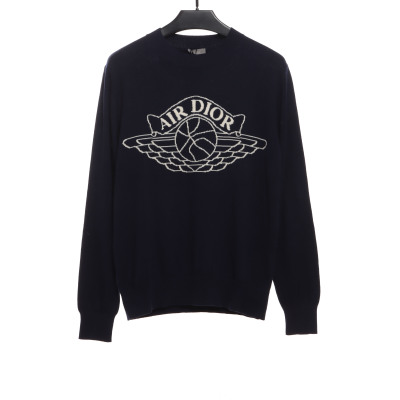 Jordan Dior joint logo jacquard sweater 2 01