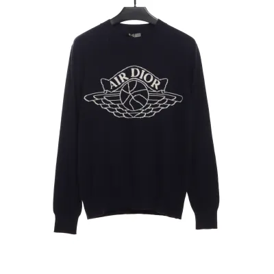 Jordan Dior joint logo jacquard sweater 2 01