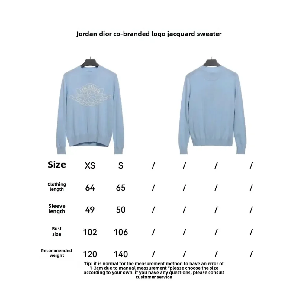 Jordan Dior joint logo jacquard sweater 3