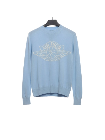 Jordan Dior joint logo jacquard sweater 3 01