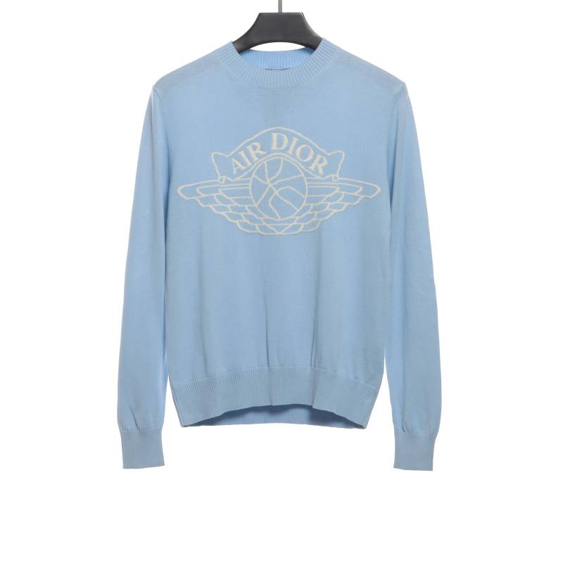 Jordan Dior joint logo jacquard sweater 3
