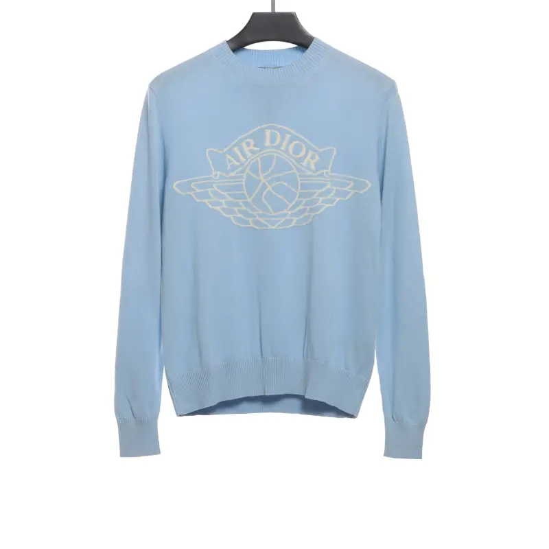 Jordan Dior joint logo jacquard sweater 3