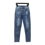 Louis vuitton 2023ss printed old flower Jeans