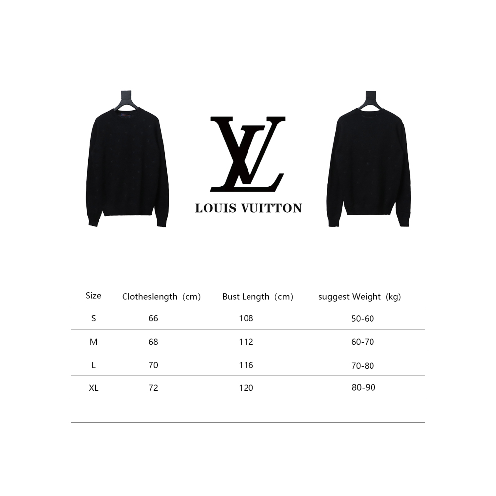 Louis Vuitton 24FW all over print embroidery sweater