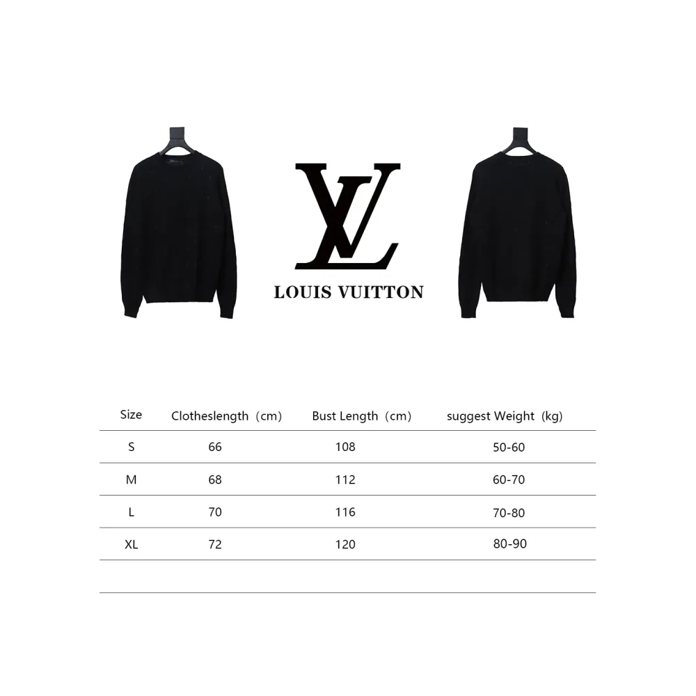  Louis Vuitton 24FW all over print embroidery sweater
