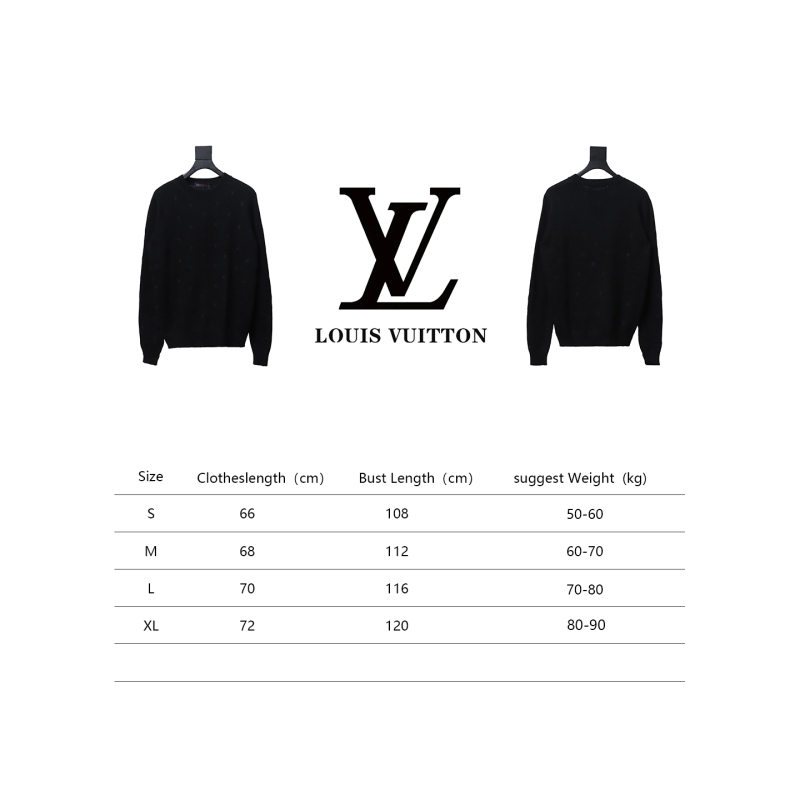 Louis Vuitton 24FW all over print embroidery sweater