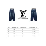  Louis Vuitton 24Fw enamel button washed distressed work Jeans