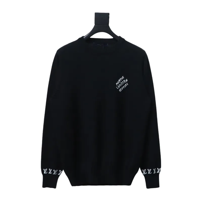  Louis Vuitton 24SS letter long sleeve round neck sweater