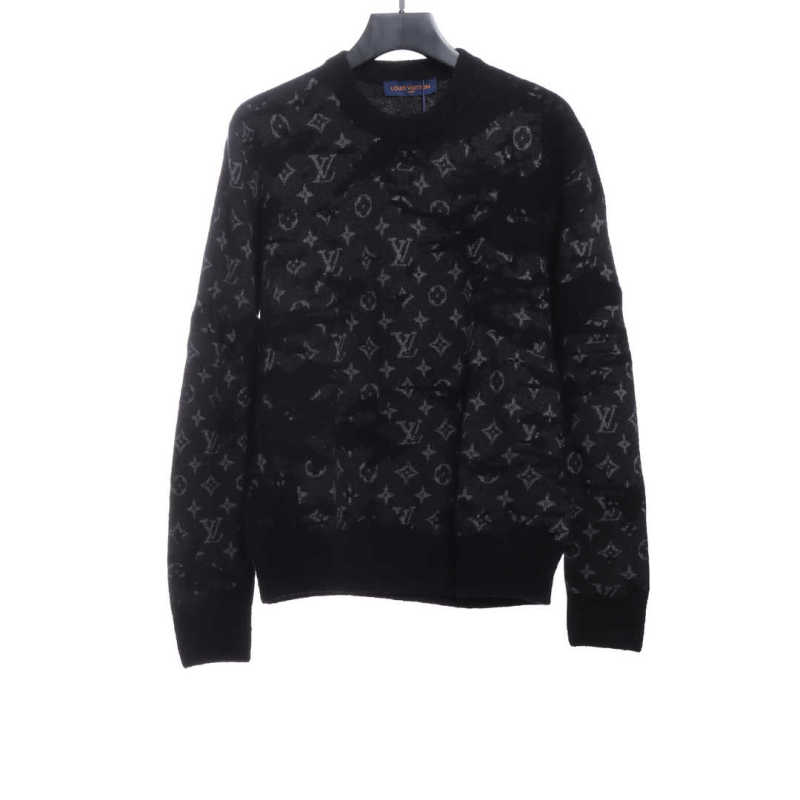 Louis Vuitton Camouflage jacquard sweater