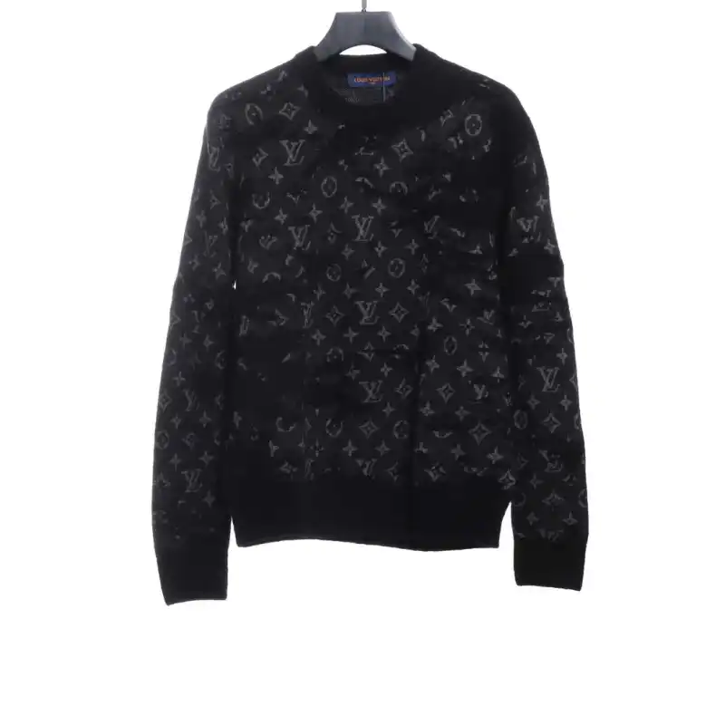 Louis Vuitton Camouflage jacquard sweater