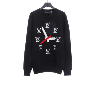Louis Vuitton clock pattern intarsia sweater 1 01