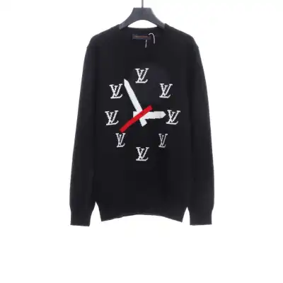 Louis Vuitton clock pattern intarsia sweater 1 01