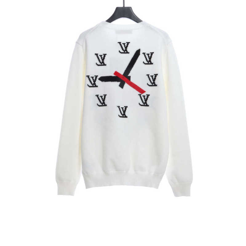 Louis Vuitton clock pattern intarsia sweater 2