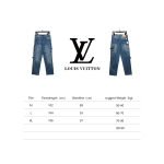  Louis Vuitton embossed Jeans