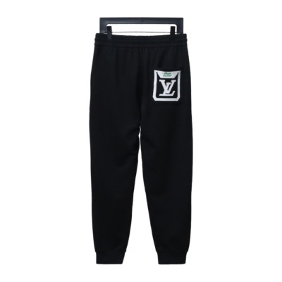 Louis Vuitton embroidered letter back pocket logo Pants 1 02