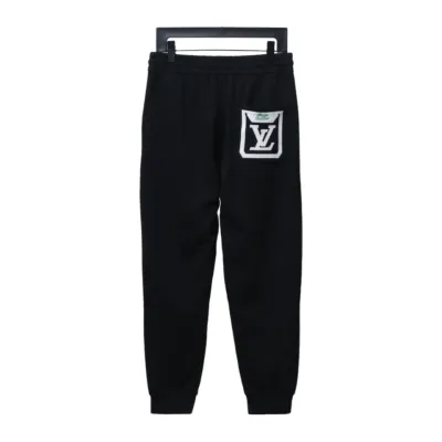 Louis Vuitton embroidered letter back pocket logo Pants 1 02
