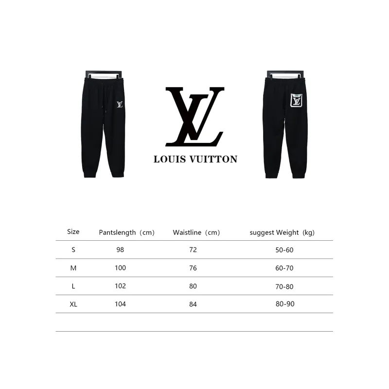 Louis Vuitton embroidered letter back pocket logo Pants 1