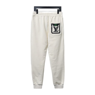  Louis Vuitton embroidered letter back pocket logo Pants 2 02