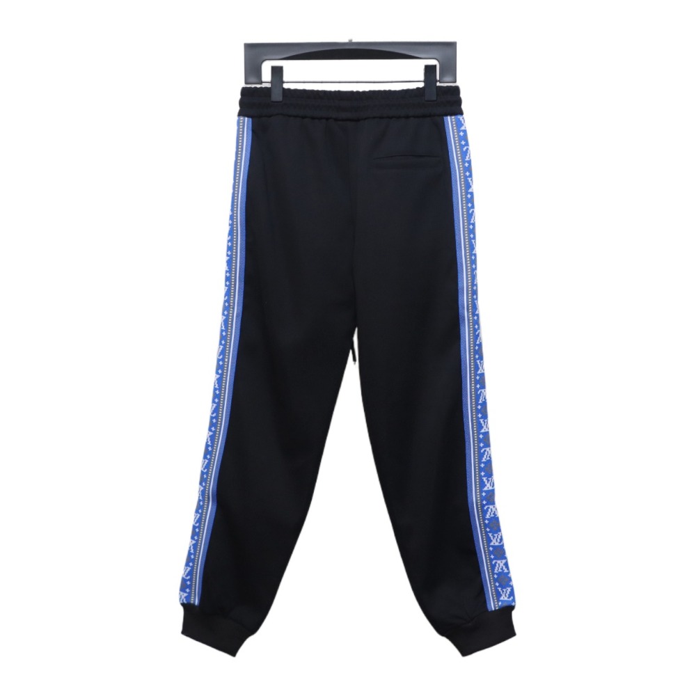 Louis Vuitton Fair Isle blue ribbon striped sports suit Pants