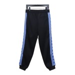 Louis Vuitton Fair Isle blue ribbon striped sports suit Pants