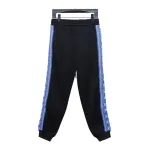 Louis Vuitton Fair Isle blue ribbon striped sports suit Pants