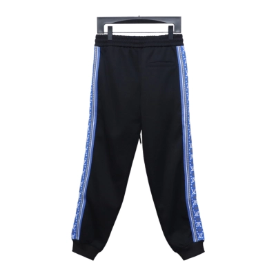 Louis Vuitton Fair Isle blue ribbon striped sports suit Pants 02