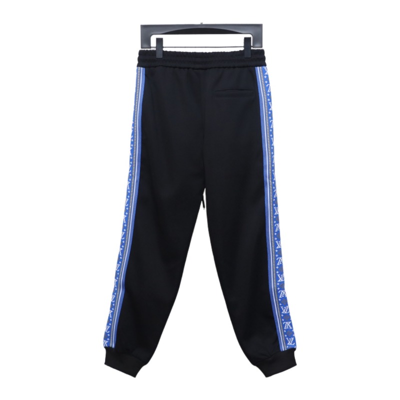 Louis Vuitton Fair Isle blue ribbon striped sports suit Pants