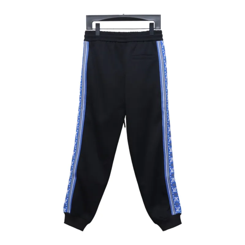 Louis Vuitton Fair Isle blue ribbon striped sports suit Pants