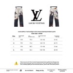  Louis Vuitton fire cloud mixed dye Jeans