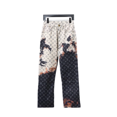 Louis Vuitton fire cloud mixed dye Jeans 01