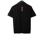 Louis Vuitton four-leaf clover embroidery badge POLO black