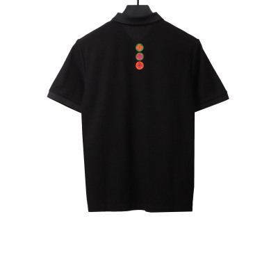  Louis Vuitton four-leaf clover embroidery badge POLO black 02