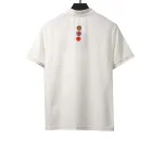 Louis Vuitton four-leaf clover embroidery badge POLO white