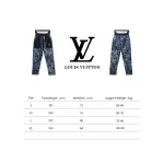 Louis Vuitton full print denim patchwork big pocket trousers 2