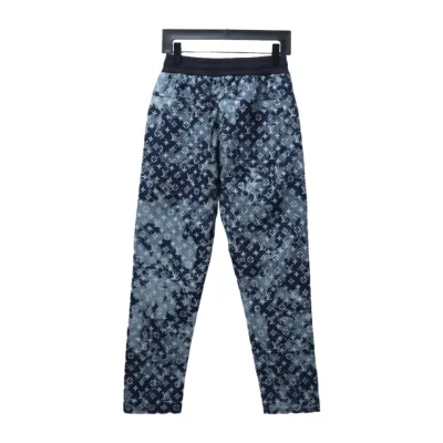 Louis Vuitton full print denim patchwork big pocket trousers 2 02