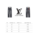  Louis Vuitton full print distressed Jeans