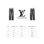  Louis Vuitton full print distressed Jeans