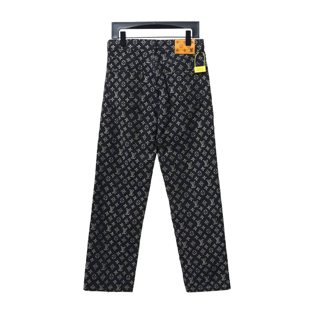  Louis Vuitton full print simple full print jacquard logo Jeans