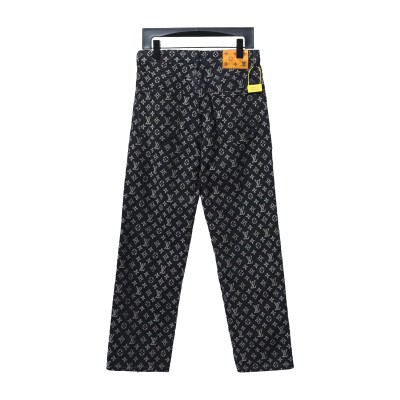 Louis Vuitton full print simple full print jacquard logo Jeans 02