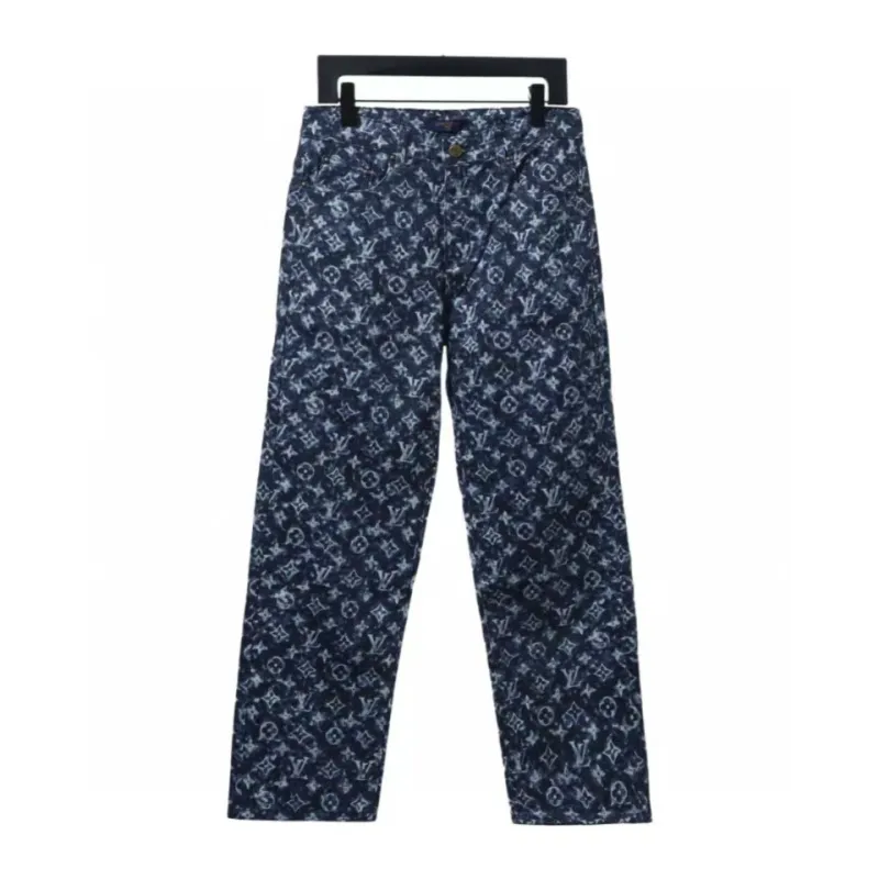 Louis Vuitton full print tie-dye polka dot monogram Jeans