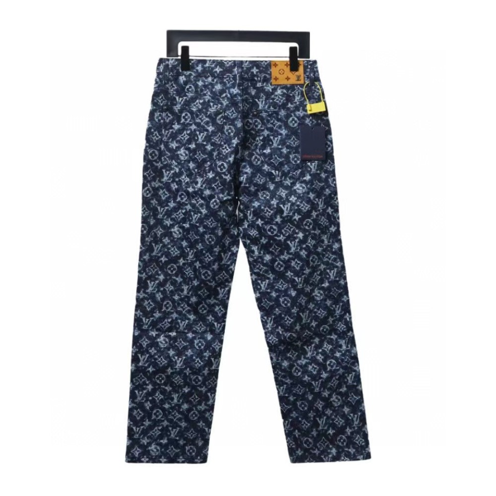  Louis Vuitton full print tie-dye polka dot monogram Jeans