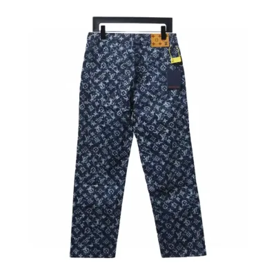 Louis Vuitton full print tie-dye polka dot monogram Jeans 02