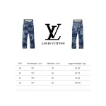 Louis Vuitton fuzzy mosaic checkerboard Jeans