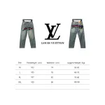  Louis Vuitton graffiti gradient embroidered Jeans